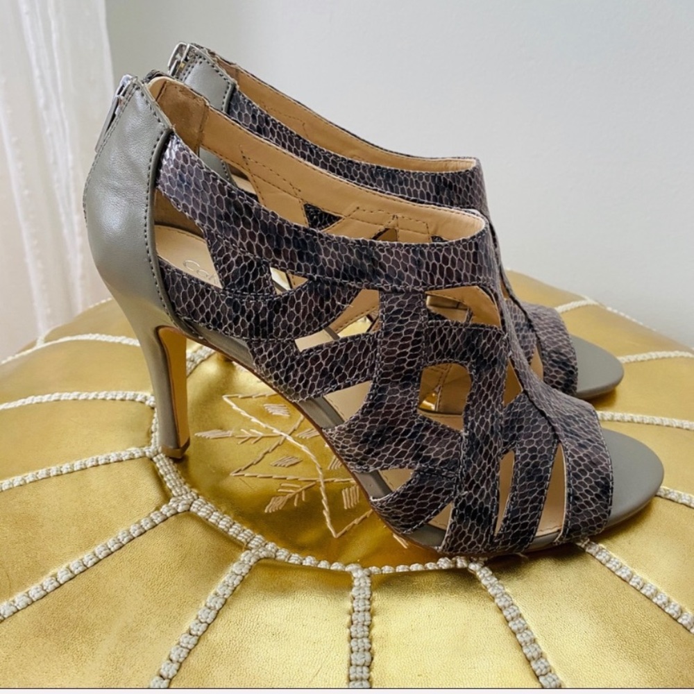Calvin Klein Kiani Snake Print Heels